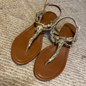 Vince Camino gold thong sandals